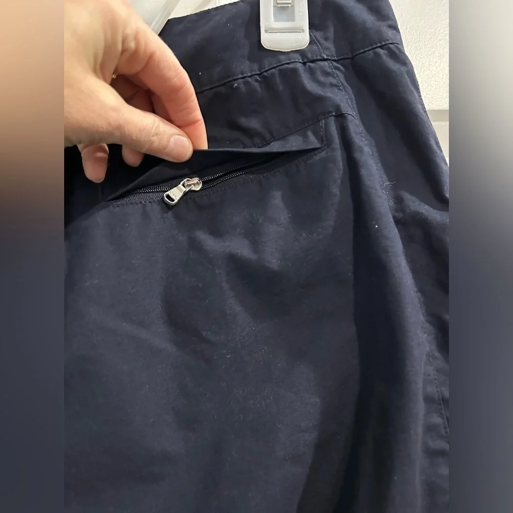Lauren Ralph Lauren Cropped Navy Cargo Pants Size 12 P Nautical Preppy Mature